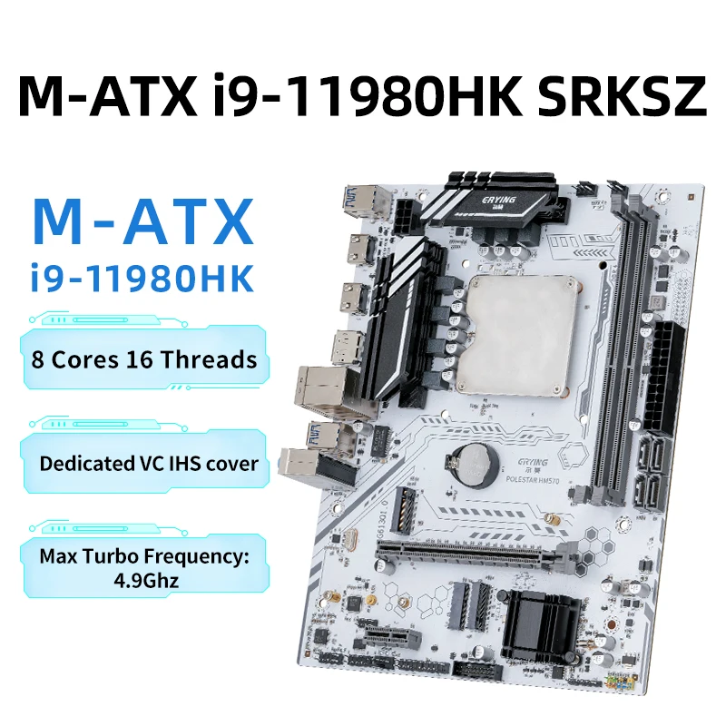 ERYINGGamingPCMotherboardwithOnboardCPUInterposerKiti911980HK