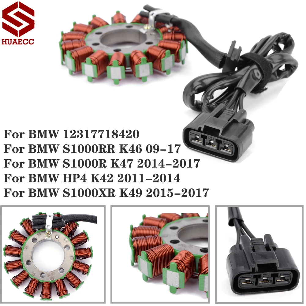 

Motorcycle Stator Coil for BMW 12317718420 S1000RR K46 2009-2017 S1000XR K49 2015-2017 S1000R K47 2014-2017 HP4 K42 2011-2014