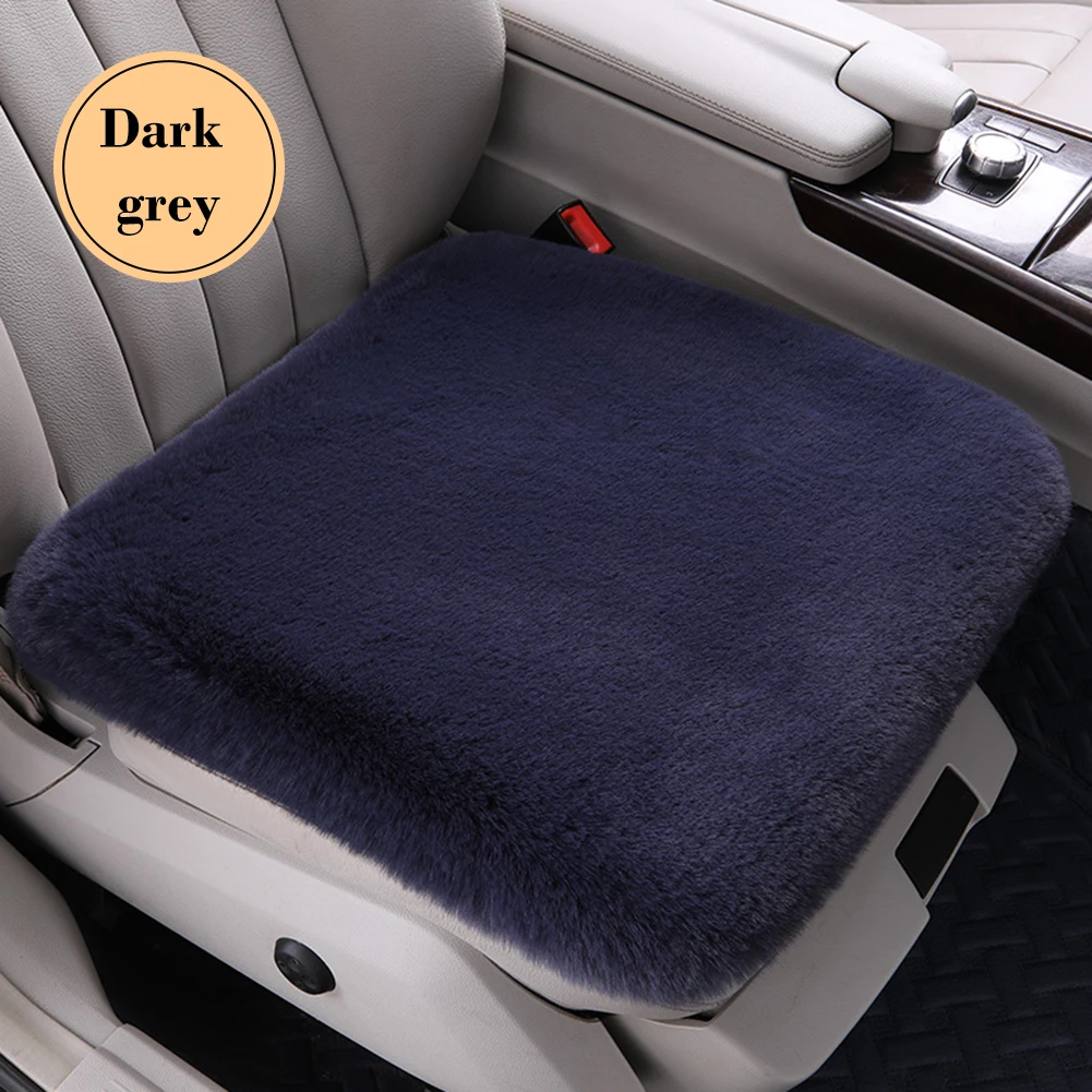 Car Seat Cushions Winter Plush And Warm Thick Square - Temu