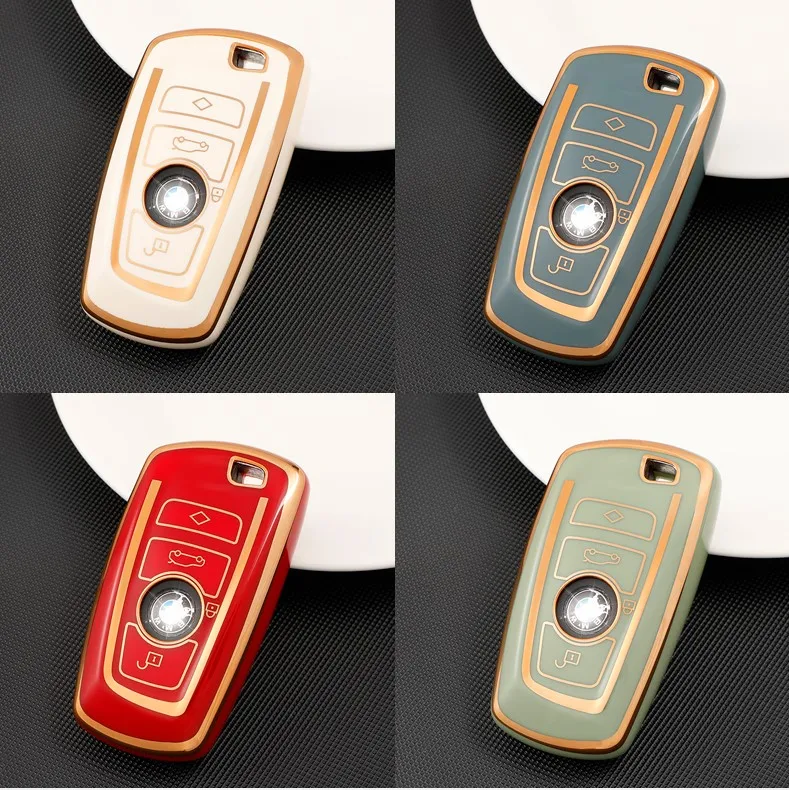 BMW용 TPU 자동차 키 케이스 커버, 열쇠 고리, BMW F20 F30 G20 F31 F34 F10 G30 F11 M1 M2 M6 X2 X3 F25 1 3 6 시리즈 E39 E46 E60 E70 E87 E