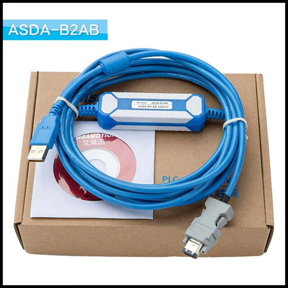 

CNC ASDA-B2 AB Suitable For Delta A2 Servo Drive CN3 Connect PC Communication Programming Cable ASD-CNUS0A08