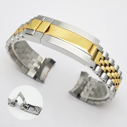 GMT Watch Strap with Matching Case - Premium Bracelet Accessories - 20mm (Silvery gold)