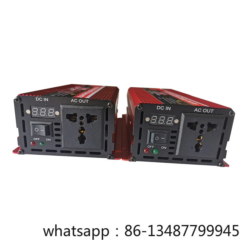 순수 사인파 전력 인버터, DC 12V, 24V, 48V, 60V-AC 110V, 220V 전압, 50Hz, 60Hz, 1600W, 2200W 커넥터, 자동차 인버터