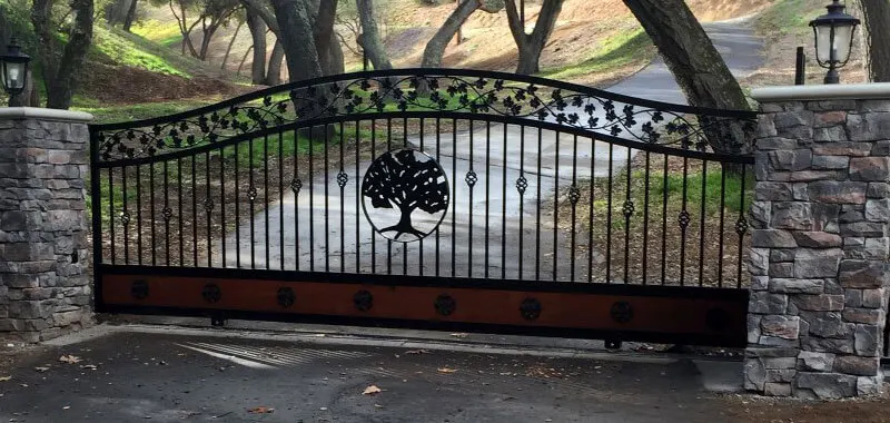 Factory Wholesale Latest Iron Gate Designs Iron Gate Lock Wrought Iron Gate 3