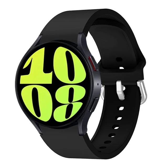 Universal Silicone Smartwatch Bracelet, 20mm/22mm Adjustable Strap