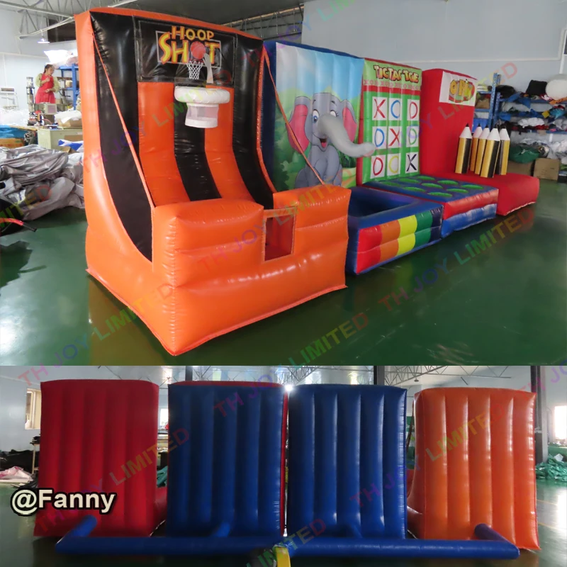 4 in 1 Commercial Rental Inflatable Carnival Game Inflatable Sport Games 2