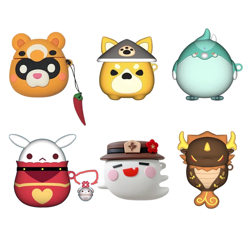 

Genshin Impact Cosplay Silicone Case Xiaomi Earphone Case Redmi AirDots 3 Pro/ Buds 3 pro Cover Wireless Bluetooth Headset Shell