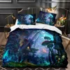 Mushroom Fairy Forest Duvet Cover Magic Lilliputian Cartoon Fungus Plant Bedding Set Fantasy Garden Polyester Comforter Cover 5