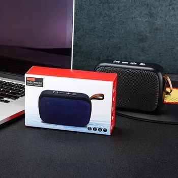 Mini Fabric Wireless Speakers Bluetoot H 5.0 Portable Outdoor Sports Audio Stereo Support TF Card Can Search For Radio Stations 2