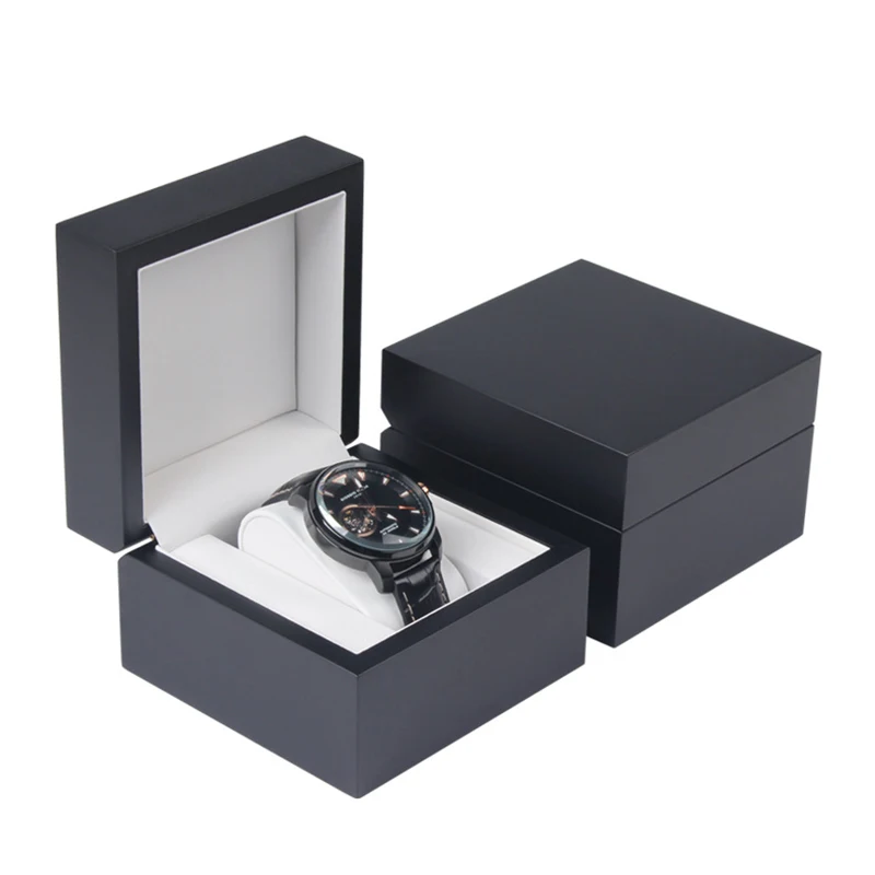 

2022 Spray Paint Highlight Watch Storage Box High-grade Clamshell Wood Watch Case Vintge Exquisite Gift High Quality Jewelry Box