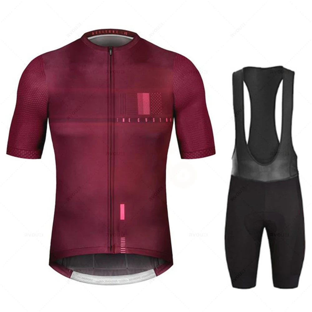 New Pro Team Cycling Jersey Men Cycling Set Bike Clothing Breathable Anti-UV Bicycle Wear/Short Sleeve Maílllot Ciclismo Hombre 5