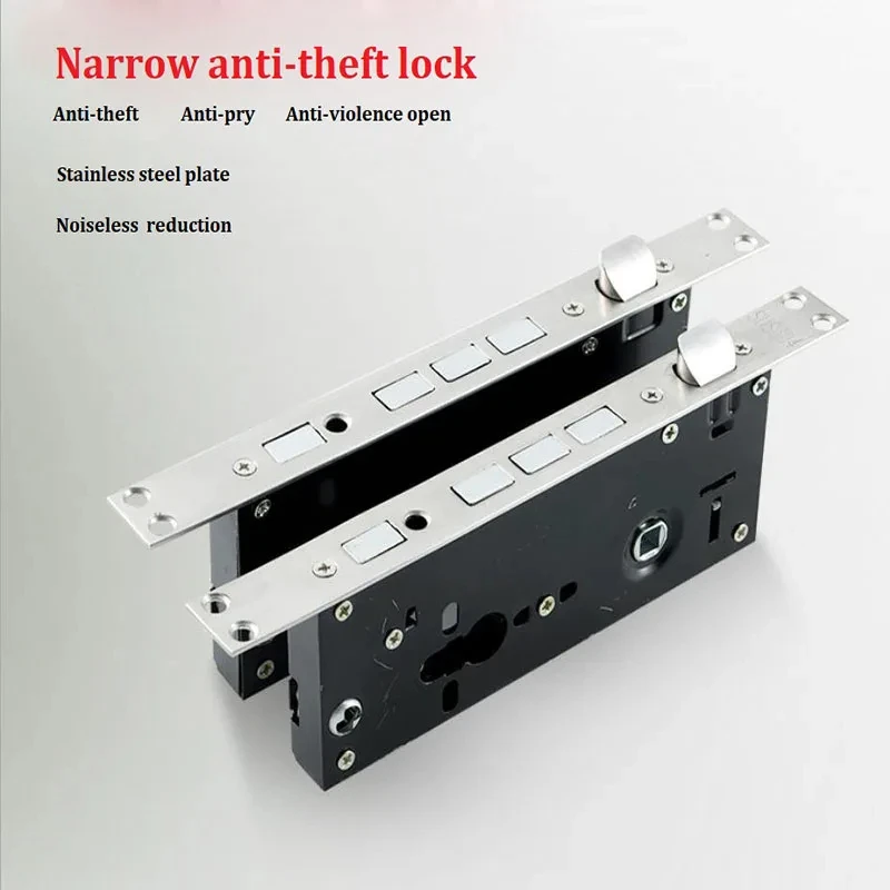 Universal Narrow Security Mortise Door Lock body Size 68*45MM 68*50 MM Mortise door Locks Accessories