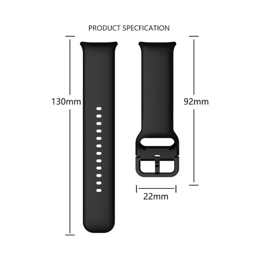 Silicone Sport Wristband for Smart Watches - Adjustable Replacement Strap