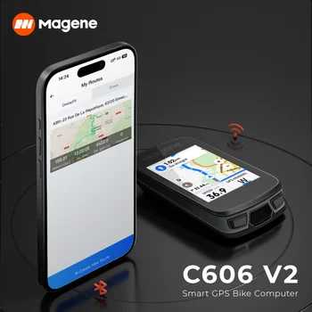 Magene C606V2 Touchscreen GPS Bike Computer WiFi Speedometer Cycling Climb Stopwatch Odometer Bluetooth Ant Navigation 6
