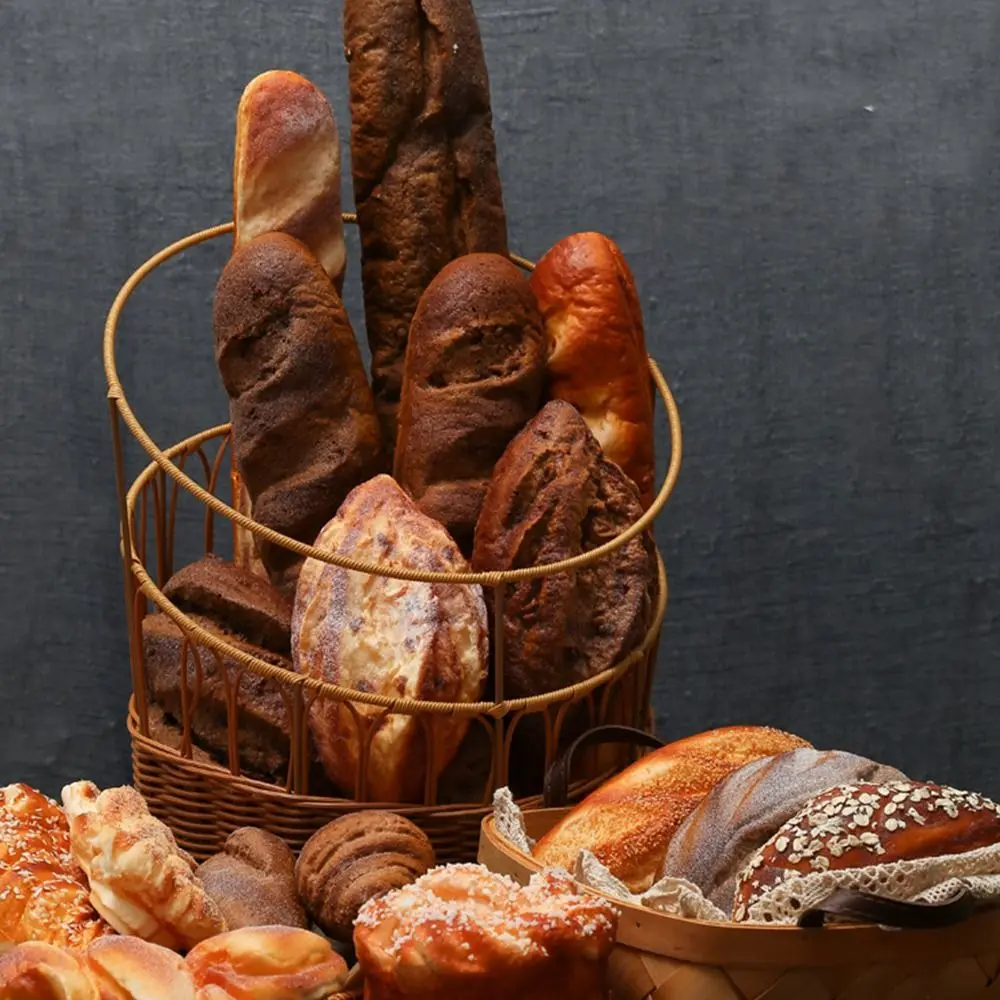 Food Model Bread Food Model Artificial Bread Simulation French Baguette Kitchen Toy Home Decoration Bakery Scene Model Shopwindow Ornament Accessories