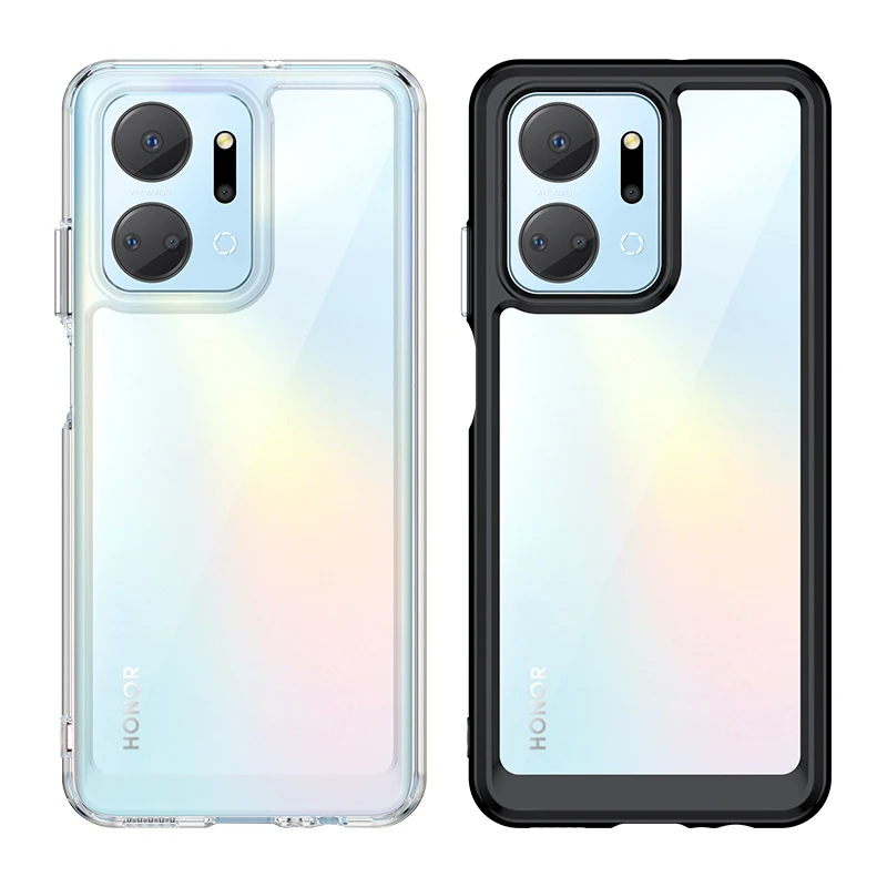 Per Honor X7A Custodia Cover Honor X7A X8A X9A Capas Paraurti Posteriore Antiurto Colore Trasparente Trasparente Per Fundas Honor X7A