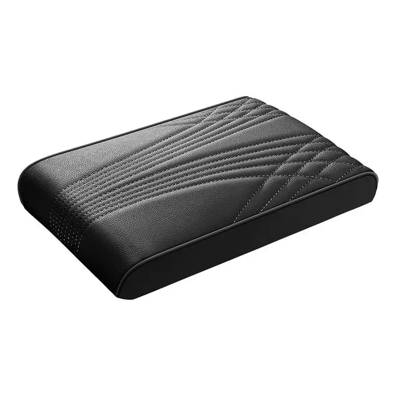 Car Armrest Cover Leather Center Console Arm Rest Protection Cushion Car Armrest Seat Box Cover Protector With Memory Foam Water