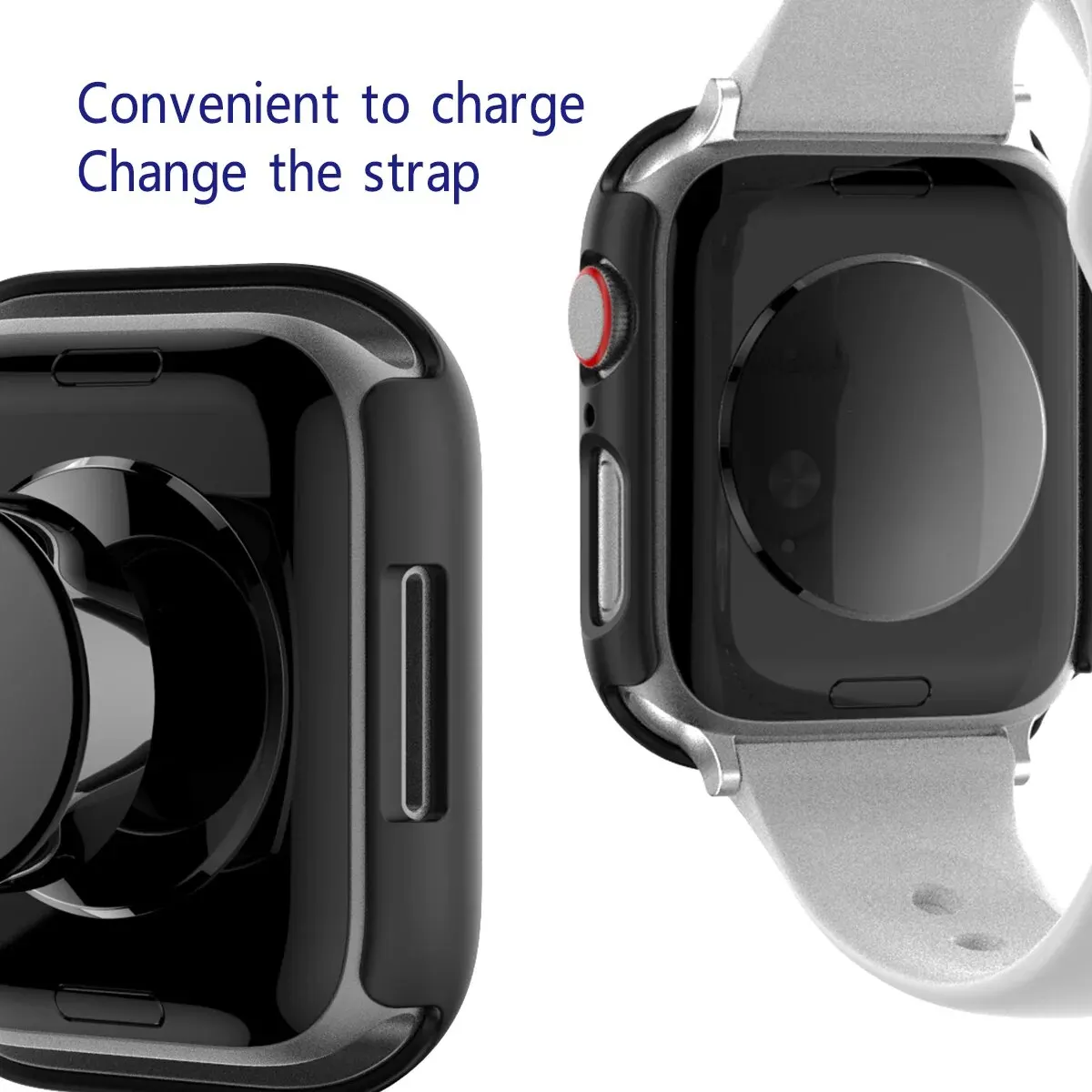 Tempered Glass+Cover For Apple Watch Case 45mm 41mm 44mm 40mm 42mm Screen Protector Apple Watch Accessories Serie 9 4 5 6 SE 7 8 apple watch screen protector