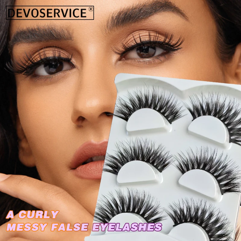 

Natural False Eyelashes Dramatic Fluffy Fake Lashes 3D Faux Mink Lashes Handmade Eyelash Faux Cils Make Up Eye Lash Extension