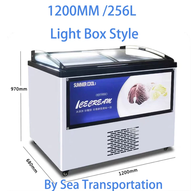 خزانة تبريد عرض الآيس كريم GSDGG فريزر كيك