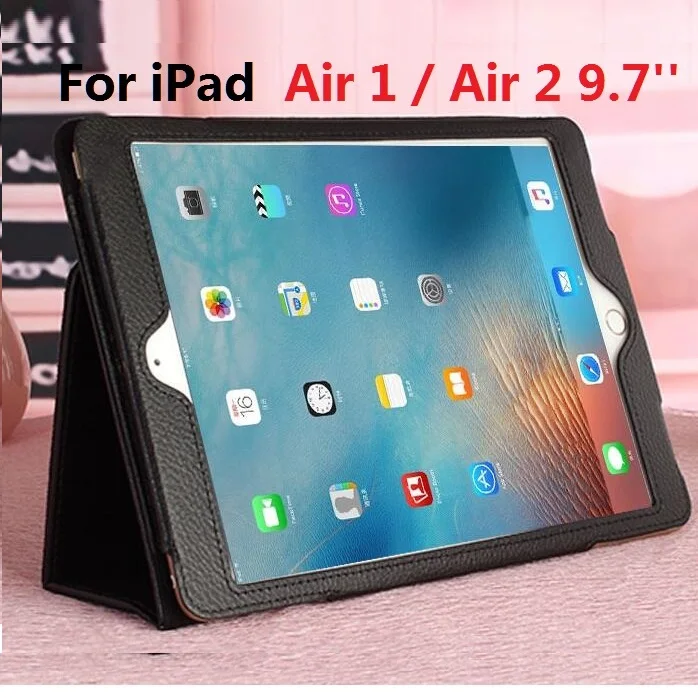 9.7 ''Stand Coque Per Ipad Air 1 Ipad Air 2 Custodia Flip Smart Auto-Sleep A1474 A1475 A1566 Pu Flip Cover Per Ipad Air 1 / 2 Cover
