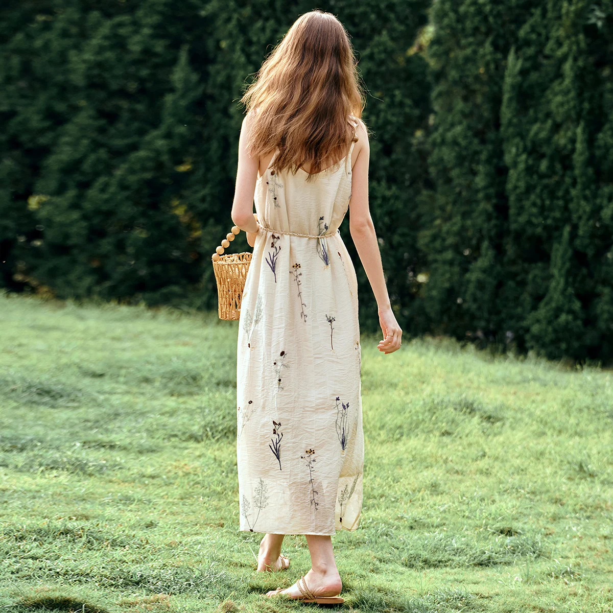 OLrain Summer Dresses 2026 Woman Sleeveless A-Line Long Slash Neck Apricot Flora Ladies Elegant Holiday Long Dress O57XL99810 - AliExpress 200000345 OLrain Summer Dresses 2026 Woman Sleeveless A-Line Long Slash Neck Apricot Flora Ladies Elegant Holiday Long Dress O57XL99810 - AliExpress 200000345