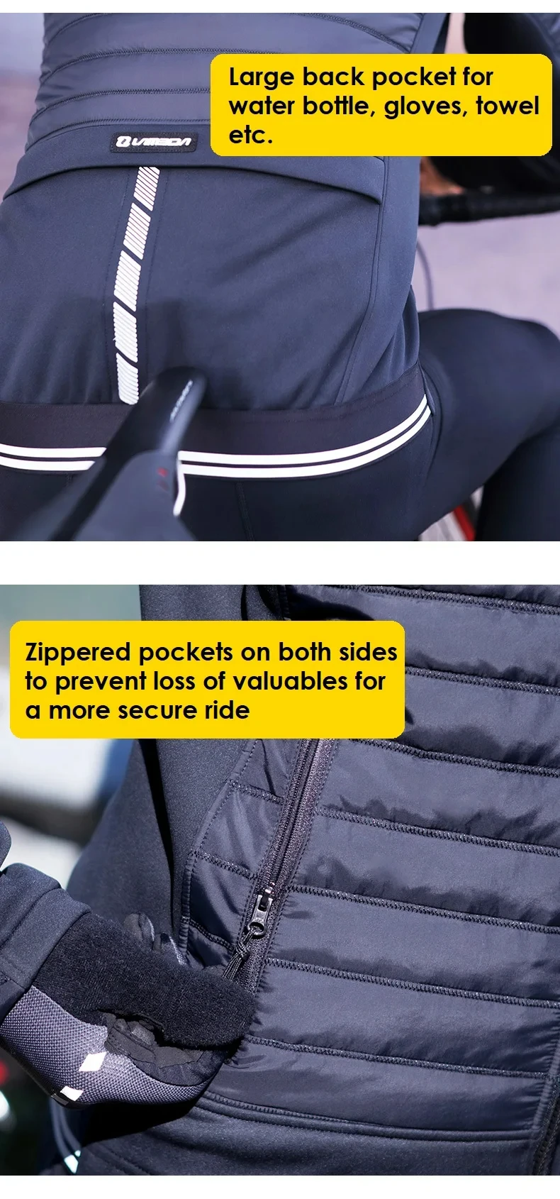 Description Picture 6 of itemLameda Men Winter Cycling Jackets Windproof And Warm Cotton Clothing Long-sleeved Jacket Mtb Cycling Clothing Winter