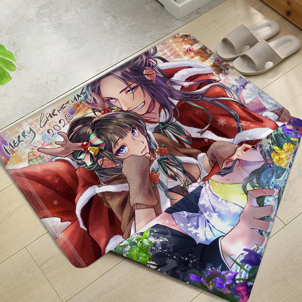 

The Apothecary Diaries Floor Mat Bathroom Mat Anti-slip Absorb Water Long Strip Cushion Bedroon Mat Welcome Doormat