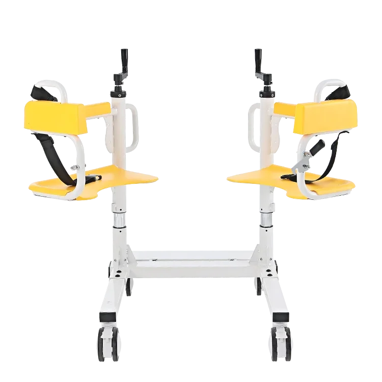 home care equipment patient transfer lift chair Manual Crank Lift Transfer Chair 4