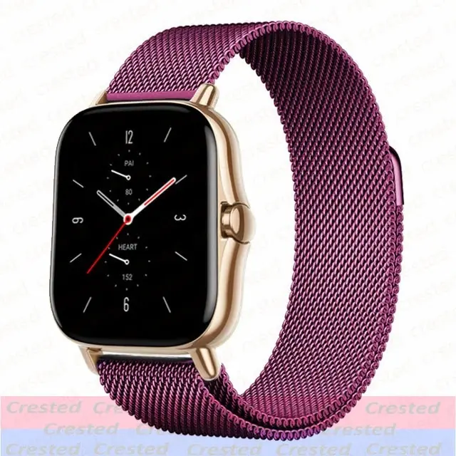 Sleek Milanese Metal Watch Bracelet - Adjustable 20mm/22mm Band