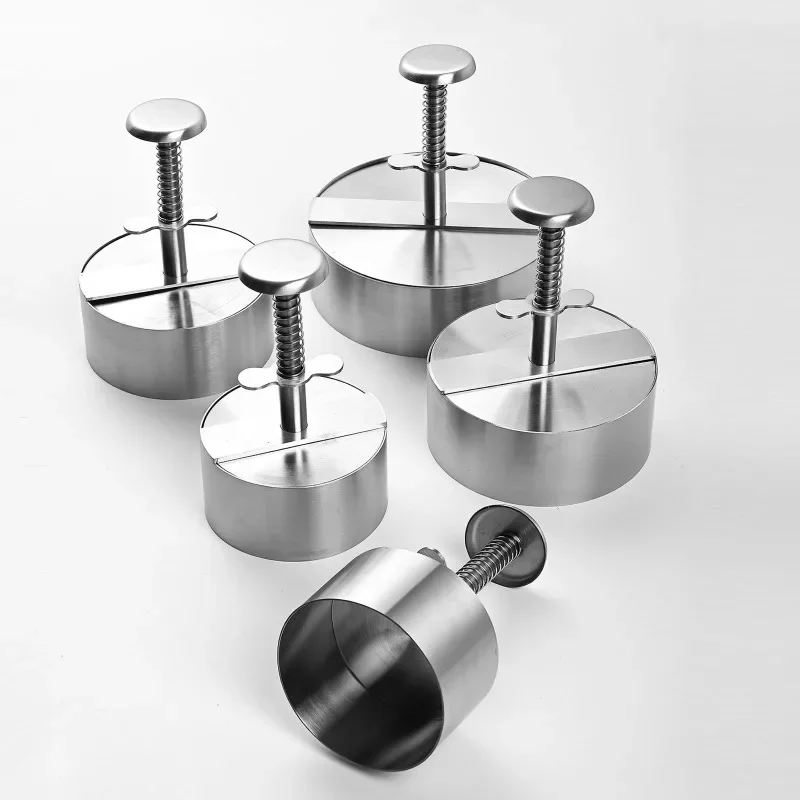 stainless steel meat pie, manual cake mold, meat Press,304 household circular Press pie