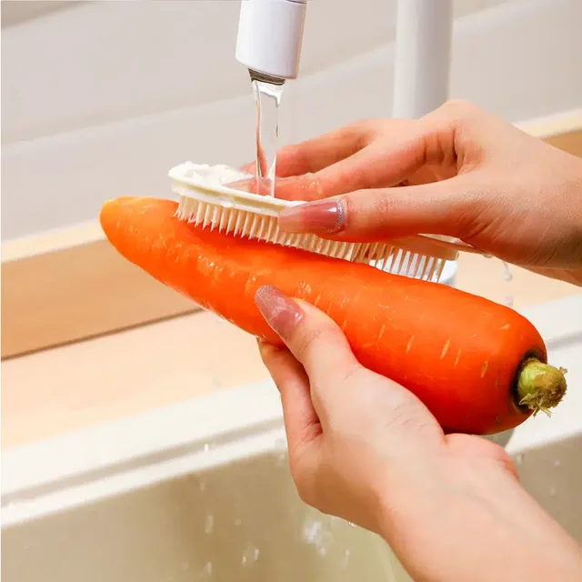 Wholesale Kitchen Bendable Fruit and Vegetable Cleaning Brush Sink Chopping  Board Gap Brush Fruit and Vegetable Cleaning Tool From m.