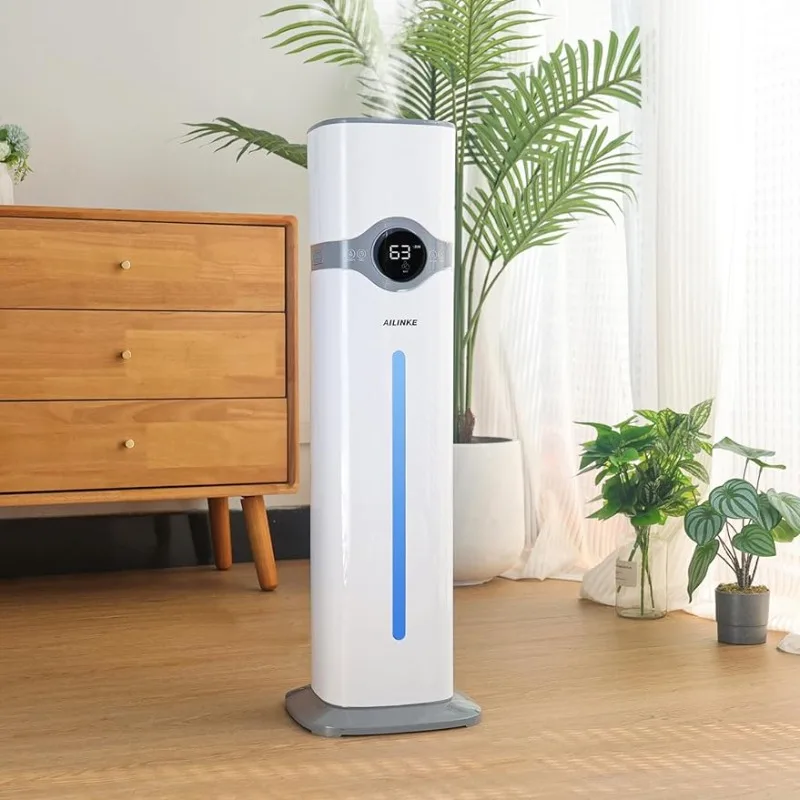 

Humidifiers for Large Room Bedroom, 9L/2.3Gal Large Humidifier, Qiuet Cool Mist Top Fill Floor Humidifie