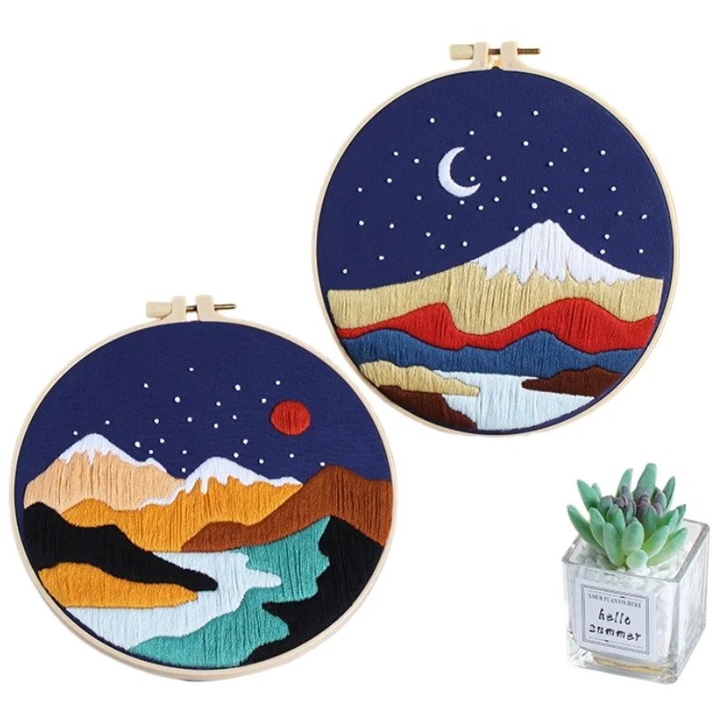 Handmade Embroidery DIY Kit European Landscape