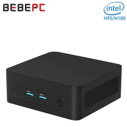 BEBEPC Home Mini PC Inter Gen12 Processor N95/N100 DDR4 with 2*HDMI  Support Windows10/11 Linux Pfense Firewall Office Computer
