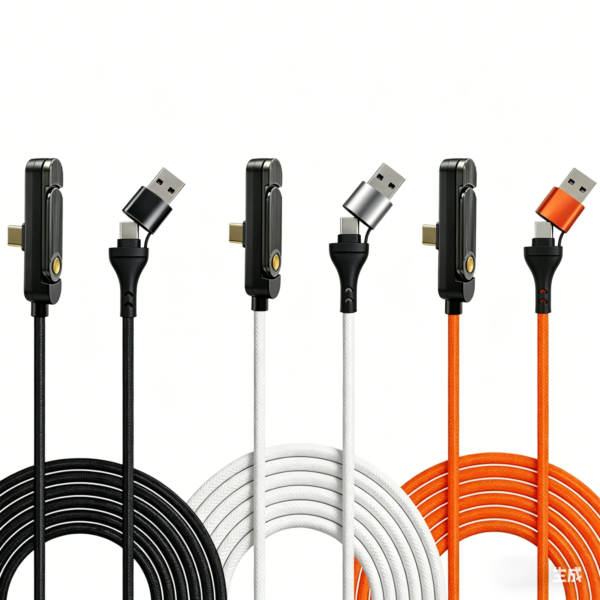 240W USB C To Type C Cable Elbow Fast Charging Data Cable Foldable Stand Phone Holder For iPhone 17/16/15 For Samsung Charger 5