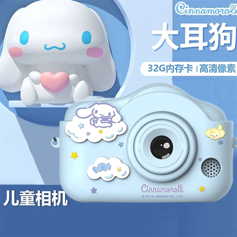 

Sanrio Kuromi Cinnamoroll Anime High Definition Dual Cameras CCD Digital Children Mini Camera High Pixel Student Portable Camera