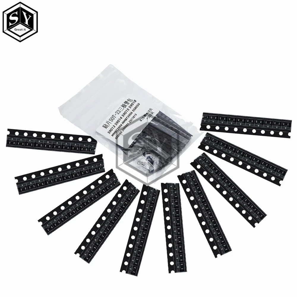 Enhanced SMD Transistor Kit - 100 Pieces, 10 Varieties