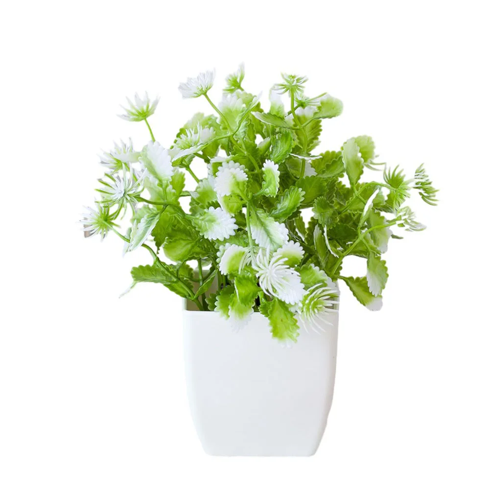 

Fake Plant Flower Potted Plant Plastic Artificial Bonsai Suitable for Home Bedroom Garden Decoration Always Looks Fresh