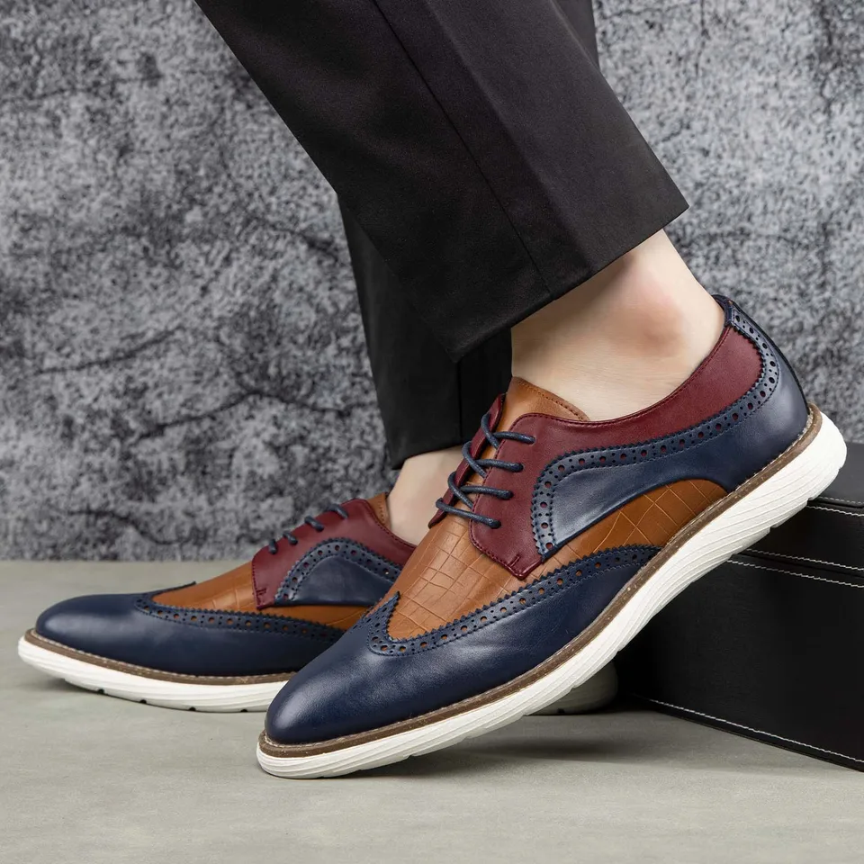 Men's Lace Up Oxford Dress Shoes for Fashion