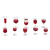 3pcs Dollhouse Simulation Mini Red Wine Glasses Miniature Food Items Drink for Blyth 1/6 BJD Dolls House Kitchen Accessories Toy 5