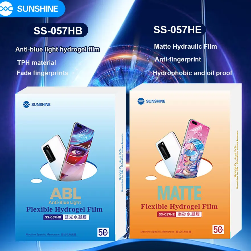 SUNSHINE SS-057HE Matte Surface Flexible Hydrogel Protective Film SS ...