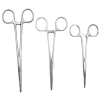 14/16/18cm Stainless Steel Hemostatic Clamp Forceps Straight/Elbow Tips Surgical Forceps Tool Hemostatic Forceps Pliers 1