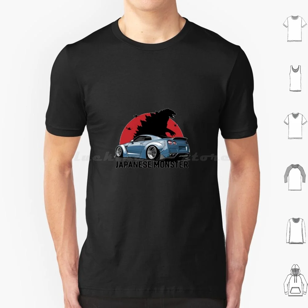 Maglietta Mostro Giapponese 6Xl Cotton Cool Tee Skyline R34 Fast And Furious Paul Walker Racing Car Street Racing Film Fast