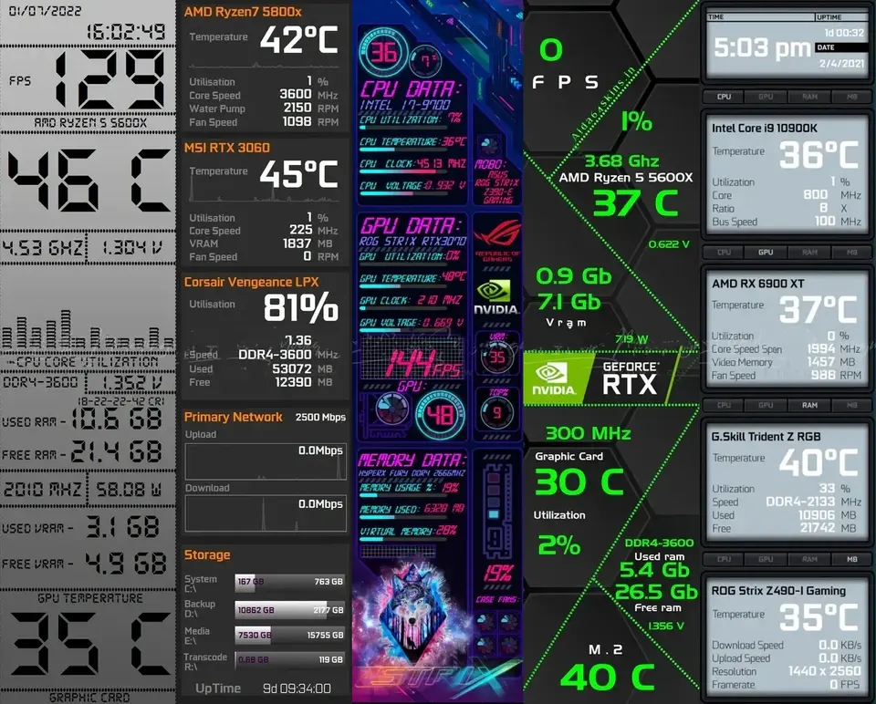 New 8.8 Inch Long Strip LCD Screen 1920*480 HD-MI Driver Board Secondary Monitor AIDA64 Sub Display CPU GPU SSD Information image 6