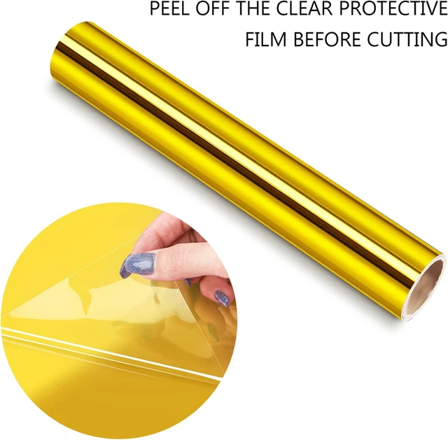 HTVRONT 12X15ft/30x450cm Metallic Mirror Permanent Adhesive Vinyl Roll  Sticker Film Vinyls for Cricut Wall Glass Cup Decor - AliExpress