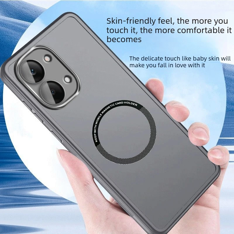 Fashion Transparent Ultra Thin Magnetic Case with Full Protection Lens Film