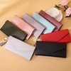 Fashion Women Wallets Zipper Purses Black Light Gray Red Long Section Clutch Wallet Soft PU Leather Money Bag 1