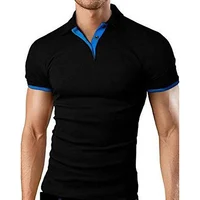 Polo à Manches Courtes pour Homme, T-shirt de dehors, Polyvalent, Respirant, Slim 2