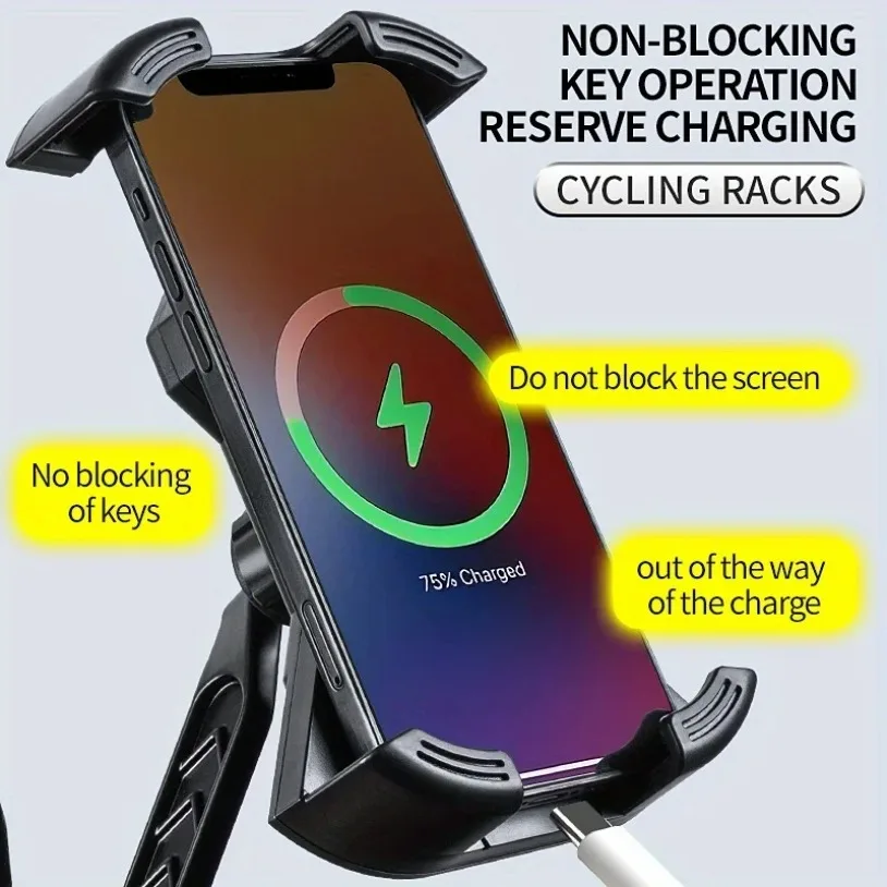 Bicycle Motorcycle Bracket Riding GPS Cellphone Mount Handlebar & Rearview Mirror For iPhone Samusng Bike Cycling Phone Holder